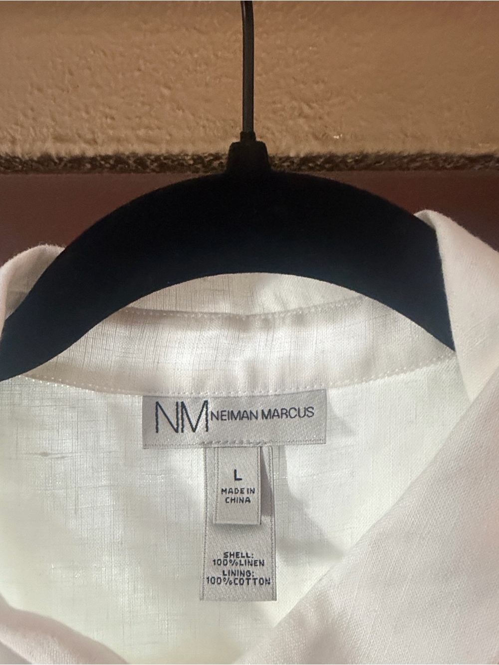Neiman Marcus Women’s 100% Linen Collared Dress